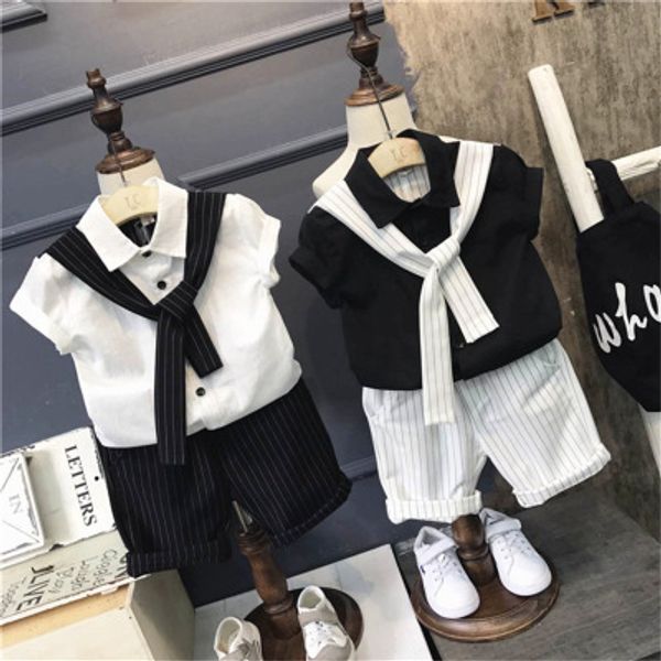 children's clothing new children's summer clothing boy british short sleeve middle and small baby shirt two-piece sui, White
children's clothing new children's summer clothing boy british short sleeve middle and small baby shirt two-piece sui, White