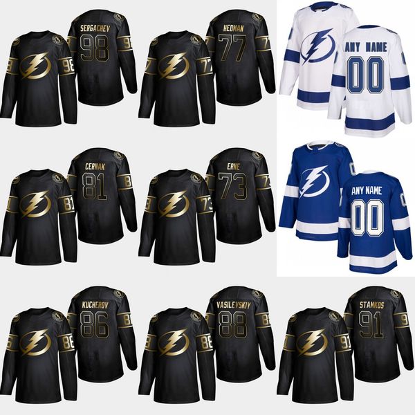 2019 Golden Edition Tampa Bay Lightning 91 Steven Stamkos Andrei Vasilevskiy Nikita Kucherov Erik Cernak Victor Hedman Adam Erne Jersey
2019 Golden Edition Tampa Bay Lightning 91 Steven Stamkos Andrei Vasilevskiy Nikita Kucherov Erik Cernak Victor Hedman Adam Erne Jersey