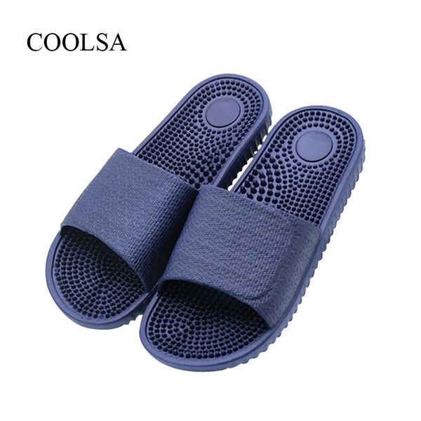 coolsa men's solid slippers indoor home non-slip massage slippers couples bathroom beach zapatillas de masaje hot, Black
coolsa men's solid slippers indoor home non-slip massage slippers couples bathroom beach zapatillas de masaje hot, Black