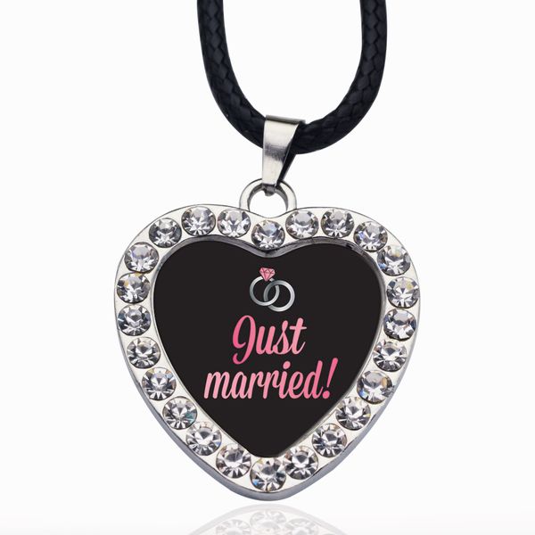 just married circle charm necklace jewelry fashion popular beads chain crystal grain pendant necklace, Bronze;silver
just married circle charm necklace jewelry fashion popular beads chain crystal grain pendant necklace, Bronze;silver