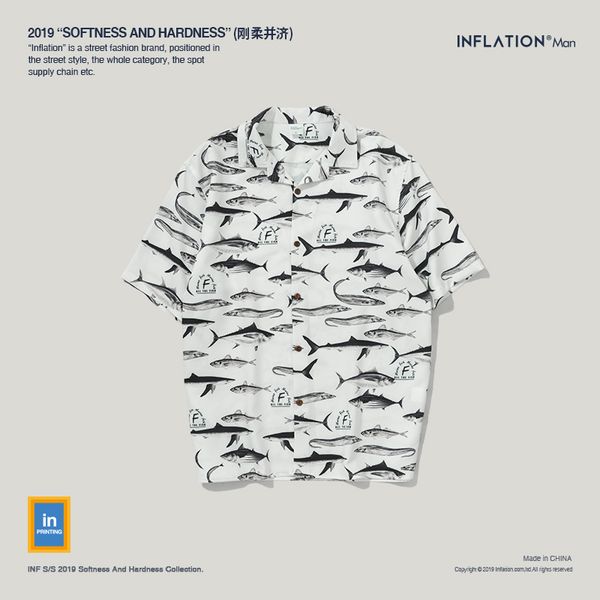mens hawaiian shirt male casual fish graphic printed beach shirts short sleeve streetwear hip hop brand clothing 9229s, White;black
mens hawaiian shirt male casual fish graphic printed beach shirts short sleeve streetwear hip hop brand clothing 9229s, White;black