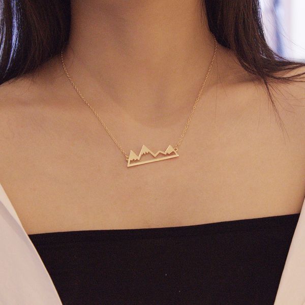 hollowed mountain peak women necklaces gold silver black colors alloy pendant with 18 inches chain fashion jewelry
hollowed mountain peak women necklaces gold silver black colors alloy pendant with 18 inches chain fashion jewelry