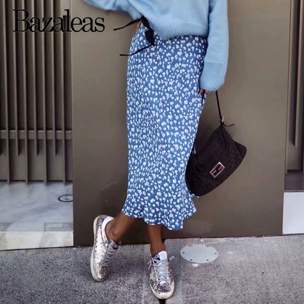 bazaleas vintage blue floral print women skirts casual faldas mujer moda 2019 under wear france midi skirts, Black;gray
bazaleas vintage blue floral print women skirts casual faldas mujer moda 2019 under wear france midi skirts, Black;gray