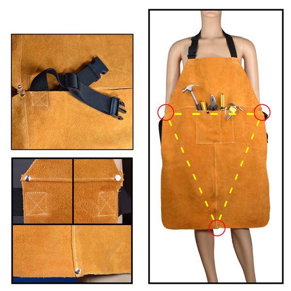 orange with pocket durable welding household heavy duty thicken leather apron wear resistant anti scald adjustable protective
orange with pocket durable welding household heavy duty thicken leather apron wear resistant anti scald adjustable protective