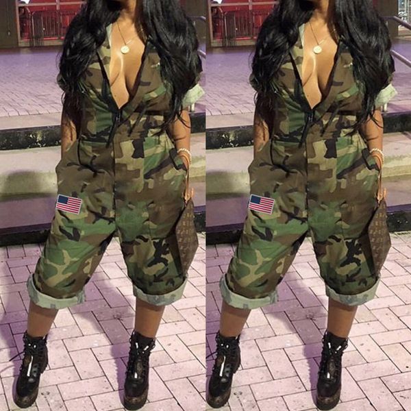 women short sleeves camouflage print american flag casual mid short jumpsuit, Black;white
women short sleeves camouflage print american flag casual mid short jumpsuit, Black;white