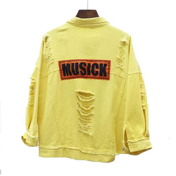spring holes bf loose denim jacket women's harajuku letter printed jeans jacket streetwear casual windbreaker jeans, Black;brown
spring holes bf loose denim jacket women's harajuku letter printed jeans jacket streetwear casual windbreaker jeans, Black;brown