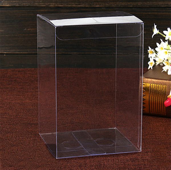 

50pcs clear plastic pvc box 10*15*15cm packing boxes for gifts/chocolate/candy/cosmetic/crafts square transparent pvc box