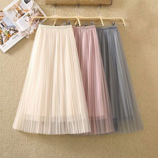 lucyever elastic high waist women tulle skirt casual ladies spring summer solid color long skirt elegant a line korean faldas, Black
lucyever elastic high waist women tulle skirt casual ladies spring summer solid color long skirt elegant a line korean faldas, Black