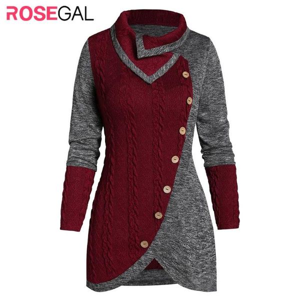rosegal button two tone turn-down collar sweater contrast tunic sweater fall ladies casual color block women pullovers sweaters, White;black
rosegal button two tone turn-down collar sweater contrast tunic sweater fall ladies casual color block women pullovers sweaters, White;black