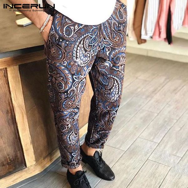 incerun retro men's pants printed elastic waist streetwear pockets joggers fitness 2019 long pants casual trousers men pantalon, Black
incerun retro men's pants printed elastic waist streetwear pockets joggers fitness 2019 long pants casual trousers men pantalon, Black