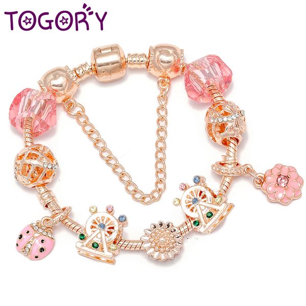 togory ferris wheel beads charm bracelets bangles with & flower dangle bracelet bangle for women couple fashion jewelry, Golden;silver
togory ferris wheel beads charm bracelets bangles with & flower dangle bracelet bangle for women couple fashion jewelry, Golden;silver