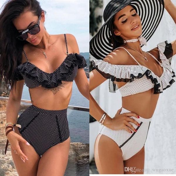 xreouga solid ruffle bikini set lace swimwear for women 2019 new deep v beachwear padded bra swimsuit two piece bathing suit, White;black
xreouga solid ruffle bikini set lace swimwear for women 2019 new deep v beachwear padded bra swimsuit two piece bathing suit, White;black