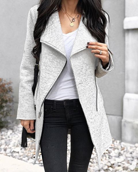 gray long slim coat women spring 2019 long sleeve coat female jumper winter irregular zipper outwear ladies coat wholesale y190926, Black
gray long slim coat women spring 2019 long sleeve coat female jumper winter irregular zipper outwear ladies coat wholesale y190926, Black