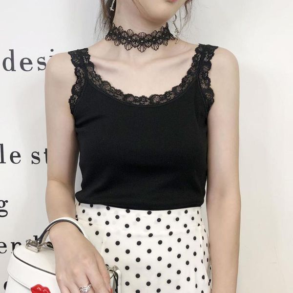 summer lace lace sling bottoming shirt women's wild korean students solid color slim wear small tank top, White
summer lace lace sling bottoming shirt women's wild korean students solid color slim wear small tank top, White
