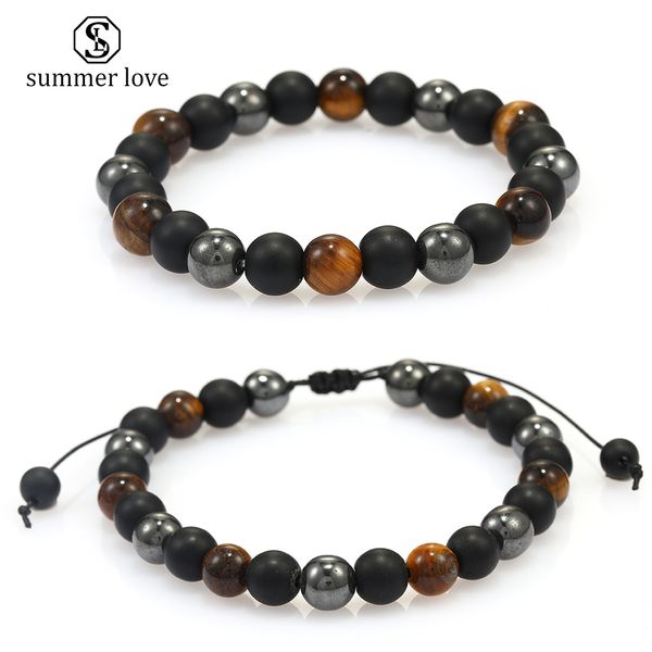 new 8mm black agate tiger eye natural stone beads bracelet for men women handmade braided elastic chakra energy bracelet fashion jewelry
new 8mm black agate tiger eye natural stone beads bracelet for men women handmade braided elastic chakra energy bracelet fashion jewelry