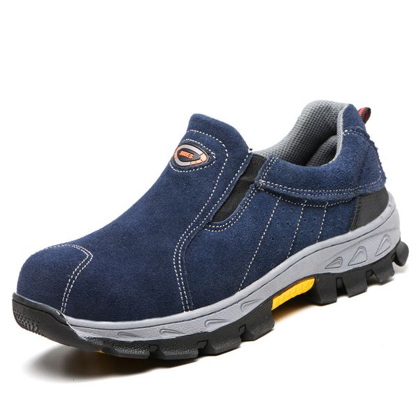 large size men fashion breathable steel toe caps working safety shoes slip-on cow suede leather tooling security boots worker, Black
large size men fashion breathable steel toe caps working safety shoes slip-on cow suede leather tooling security boots worker, Black