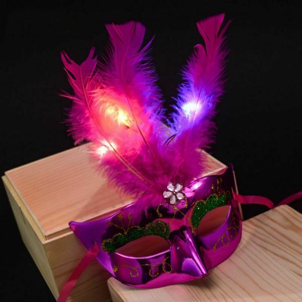 women venetian led fiber feather mask masquerade fancy dress props party princess feather masks party halloween decorations
women venetian led fiber feather mask masquerade fancy dress props party princess feather masks party halloween decorations