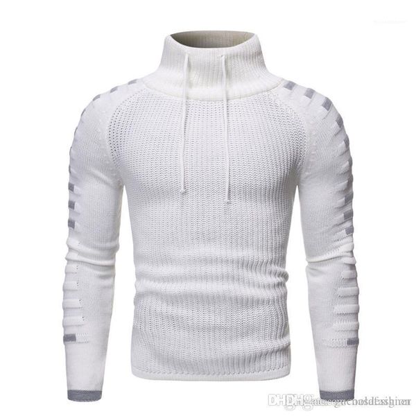 slim clothes casual long sleeves mens clothing winter mens designer knitted sweaters fashion turtle neck panelled, White;black
slim clothes casual long sleeves mens clothing winter mens designer knitted sweaters fashion turtle neck panelled, White;black