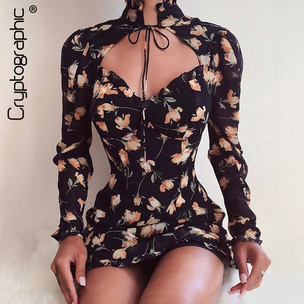 cryptographic long sleeve hollow out dresses women lace up turtleneck print floral mini dresses fashion autumn dress new, Black;gray
cryptographic long sleeve hollow out dresses women lace up turtleneck print floral mini dresses fashion autumn dress new, Black;gray