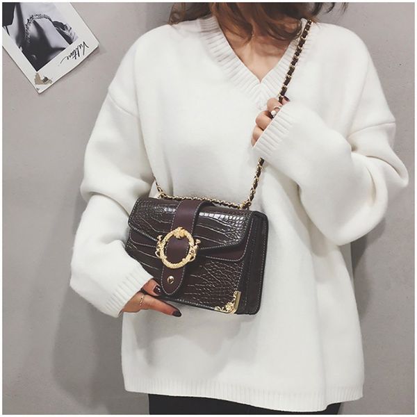 small flap pu leather messenger bag women lady faux crocodile pattern print handbag single shoulder chain bags for women 2019
small flap pu leather messenger bag women lady faux crocodile pattern print handbag single shoulder chain bags for women 2019