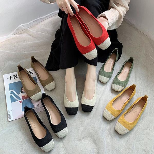 2020 new women slip on flat loafers patchwork square toe shallow ballet flats shoes knitting casual flat shoes ballerina flats, Black
2020 new women slip on flat loafers patchwork square toe shallow ballet flats shoes knitting casual flat shoes ballerina flats, Black