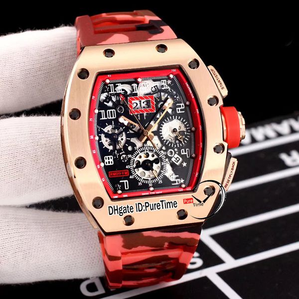rm011 flyback chrono miyota automaitc mens watch rose gold red inner black skeleton dial big date red camouflage rubber watches puretime b2, Slivery;brown
rm011 flyback chrono miyota automaitc mens watch rose gold red inner black skeleton dial big date red camouflage rubber watches puretime b2, Slivery;brown