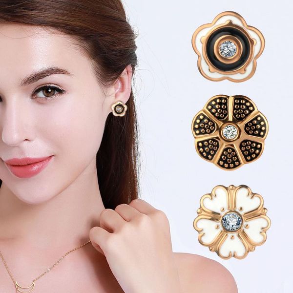 stud earrings female for women brincos earring stainless steel flower rose gold jewelry accessories fashion jewellery, Golden;silver
stud earrings female for women brincos earring stainless steel flower rose gold jewelry accessories fashion jewellery, Golden;silver