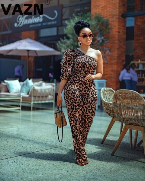 vazn summer lady 2020 long leopard jumpsuit puff hlaf sleeve strapless jumpsuit lady high street popular chic, Black;white
vazn summer lady 2020 long leopard jumpsuit puff hlaf sleeve strapless jumpsuit lady high street popular chic, Black;white