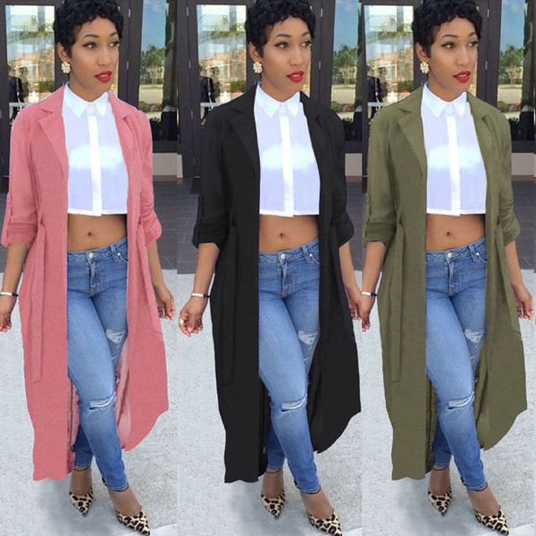 women open stitch chiffon trench windbreaker outwear sweater casual long sleeve cardigan coat smart coat, Tan;black
women open stitch chiffon trench windbreaker outwear sweater casual long sleeve cardigan coat smart coat, Tan;black