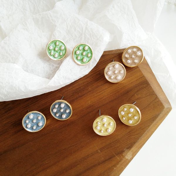 simple imitation pearls blue round charm earrings vintage multi earrings with clips, Silver
simple imitation pearls blue round charm earrings vintage multi earrings with clips, Silver