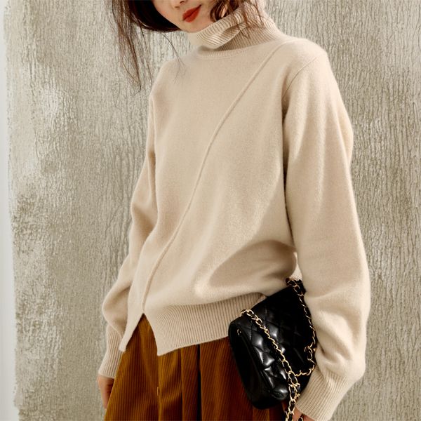 beliarst autumn and winter new high-neck cashmere pullover sweater woman hhigh collar knit loose bottoming sweater large size, White;black
beliarst autumn and winter new high-neck cashmere pullover sweater woman hhigh collar knit loose bottoming sweater large size, White;black