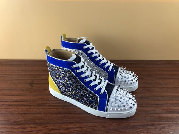 new fashion designer shoes red bottoms spike decorated with tonal spikes for men women size 35-47, Black
new fashion designer shoes red bottoms spike decorated with tonal spikes for men women size 35-47, Black