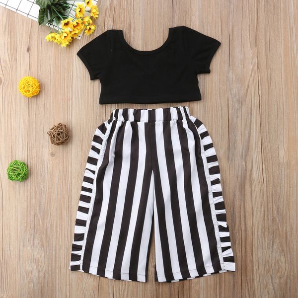 fashion toddler kids baby girl clothes long/short sleeve +stripe pants 2pieces outfit clothes set, White
fashion toddler kids baby girl clothes long/short sleeve +stripe pants 2pieces outfit clothes set, White