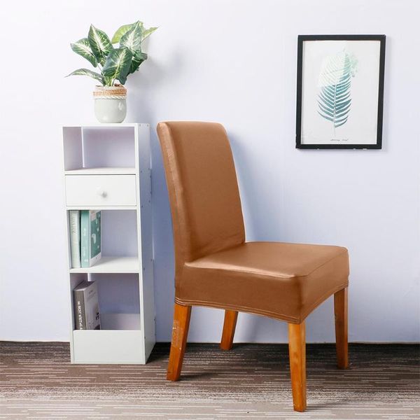 brown pu solid color chair cover stretch elastic slipcovers for dining room kitchen wedding l banquet
brown pu solid color chair cover stretch elastic slipcovers for dining room kitchen wedding l banquet