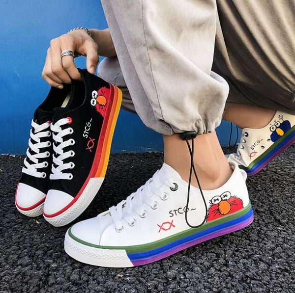 Мужская мода Вулканизация Холст Обувь 2019 Новые Мужские Низкие Белые Черные Круже
Мужская мода Вулканизация Холст Обувь 2019 Новые Мужские Низкие Белые Черные Круже