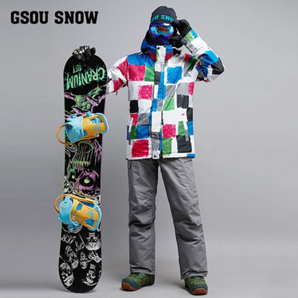 2019 gsou snow men ski suit snowboard jacket pant windproof waterproof outdoor sport wear male thicken thermal winter clothing
2019 gsou snow men ski suit snowboard jacket pant windproof waterproof outdoor sport wear male thicken thermal winter clothing