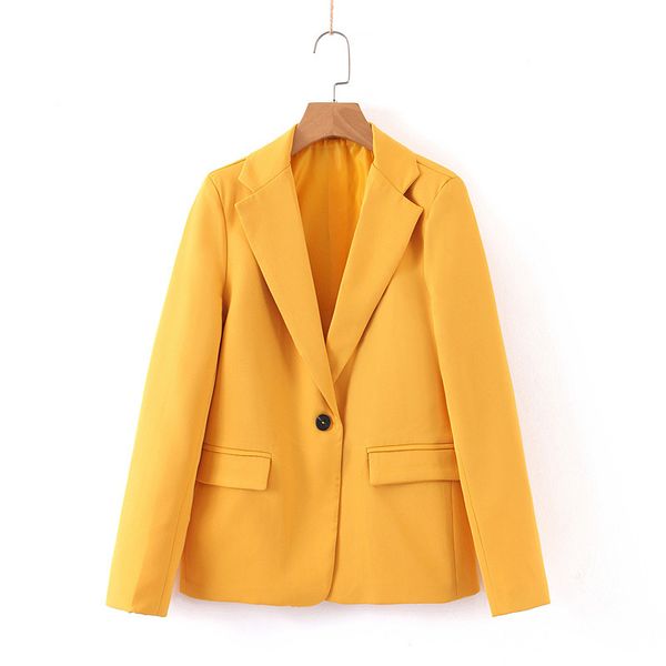 wt225 женская brief дизайн желтый coloe одна кнопка с длинным рукавом blazer управление леди марта все пиджаки outwear, White;black
wt225 женская brief дизайн желтый coloe одна кнопка с длинным рукавом blazer управление леди марта все пиджаки outwear, White;black