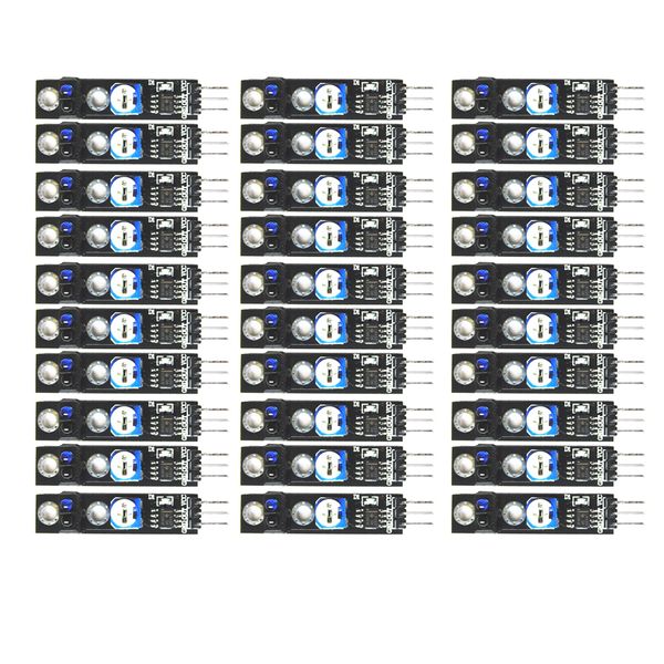 ky-033 line tracking sensor ir infrared path tracking obstacle avoidance module ttl level sensor output, pack of 30
ky-033 line tracking sensor ir infrared path tracking obstacle avoidance module ttl level sensor output, pack of 30