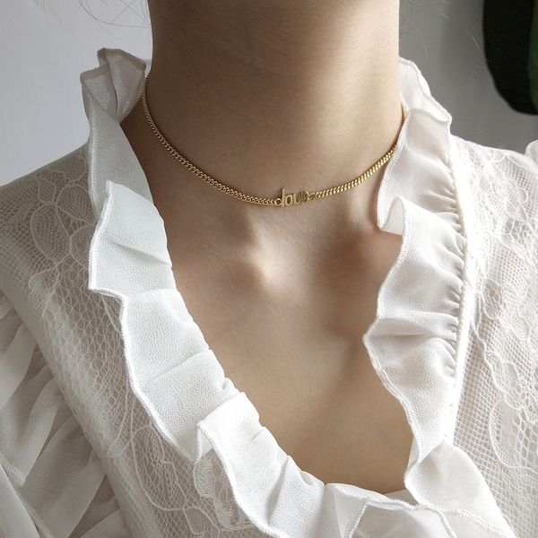 louleur 925 sterling silver letter love choker necklace gold crude clavicular chain necklace for women men festival jewelry gift
louleur 925 sterling silver letter love choker necklace gold crude clavicular chain necklace for women men festival jewelry gift