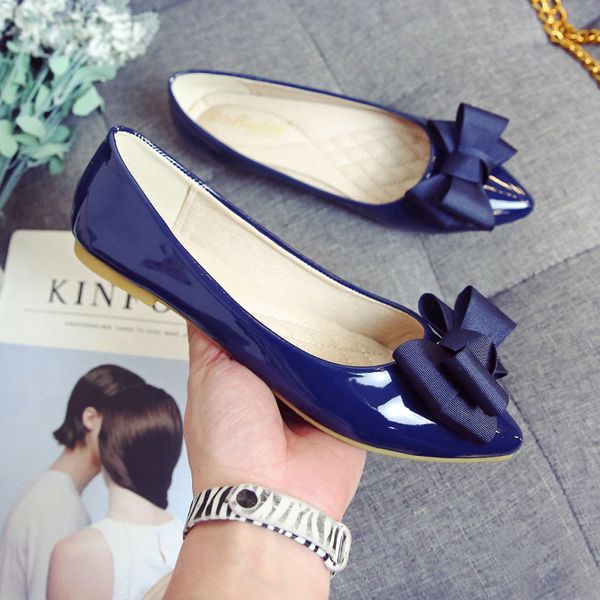 large size women flats elegant bow-knot pointy toe slip on loafers shallow soft soled ballet flat shoes office ladies work shoes, Black
large size women flats elegant bow-knot pointy toe slip on loafers shallow soft soled ballet flat shoes office ladies work shoes, Black