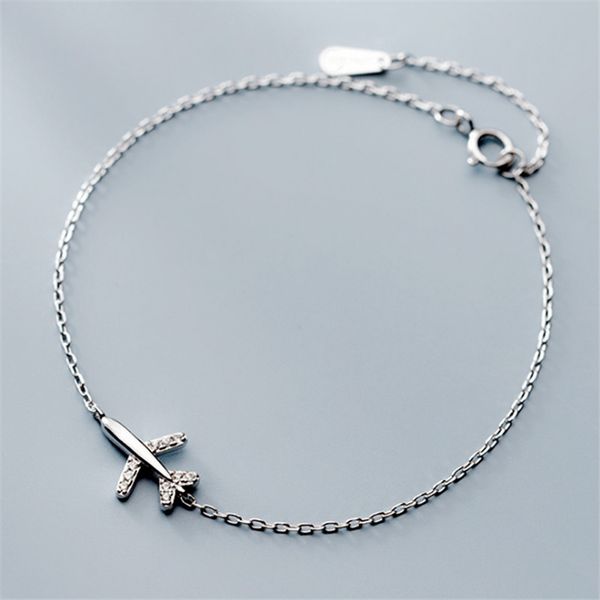 charm bracelets pretty trendy airplane design adjustable bracelet 925 real silver white cubic stones braclet link chain women accessories, Golden;silver
charm bracelets pretty trendy airplane design adjustable bracelet 925 real silver white cubic stones braclet link chain women accessories, Golden;silver