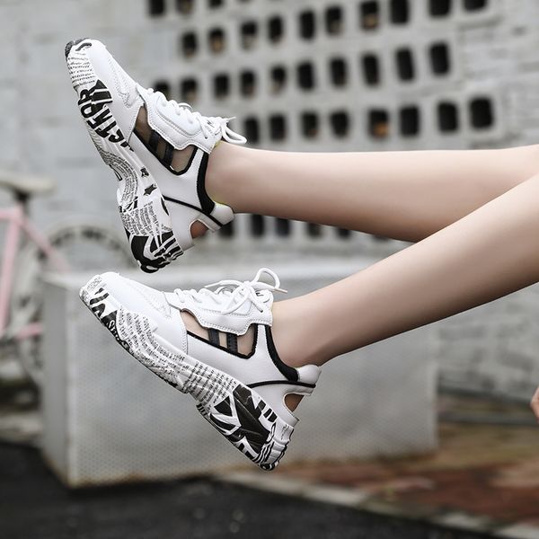 2019 summer jelly graffiti ladies sandals woman sandalias mujer platform white chunky sneakers womens shoes tenis girl masculino, Black
2019 summer jelly graffiti ladies sandals woman sandalias mujer platform white chunky sneakers womens shoes tenis girl masculino, Black