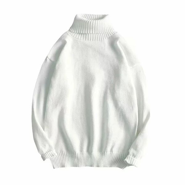 men's winter warm casual turtleneck sweater  knitwear male fashion solid color long sleeve jumper pulloverÂ, White;black
men's winter warm casual turtleneck sweater  knitwear male fashion solid color long sleeve jumper pulloverÂ, White;black