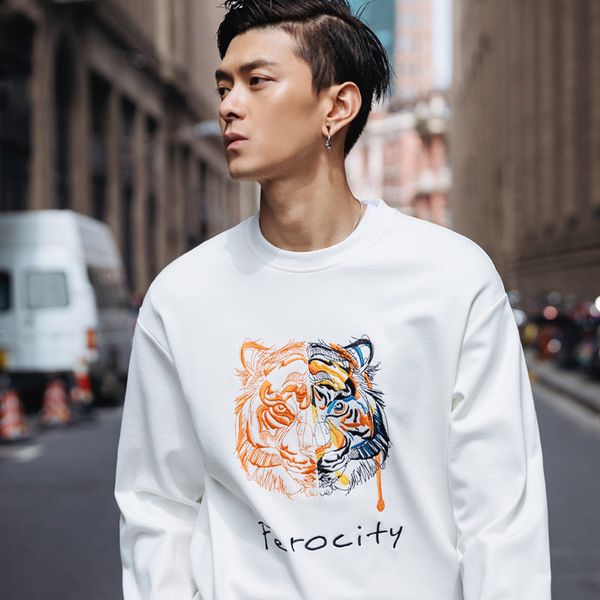 embroidery tiger head sweater mens designer hoodie paris fashion luxury france brand pure cotton long sleeve pullover kz eyes sweaters, Black
embroidery tiger head sweater mens designer hoodie paris fashion luxury france brand pure cotton long sleeve pullover kz eyes sweaters, Black