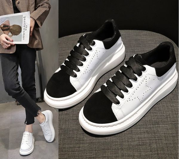 white platform sneakers women winter leather breathable casual women's warm shoes female flat footwear, Black
white platform sneakers women winter leather breathable casual women's warm shoes female flat footwear, Black
