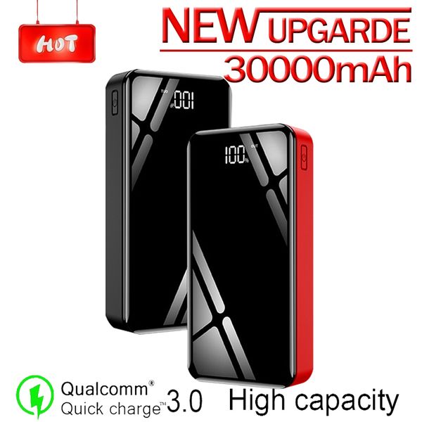 power bank 30000mah mirror screen lcd digital display portable charger power bank suitable for mobile phones with usb interface
power bank 30000mah mirror screen lcd digital display portable charger power bank suitable for mobile phones with usb interface