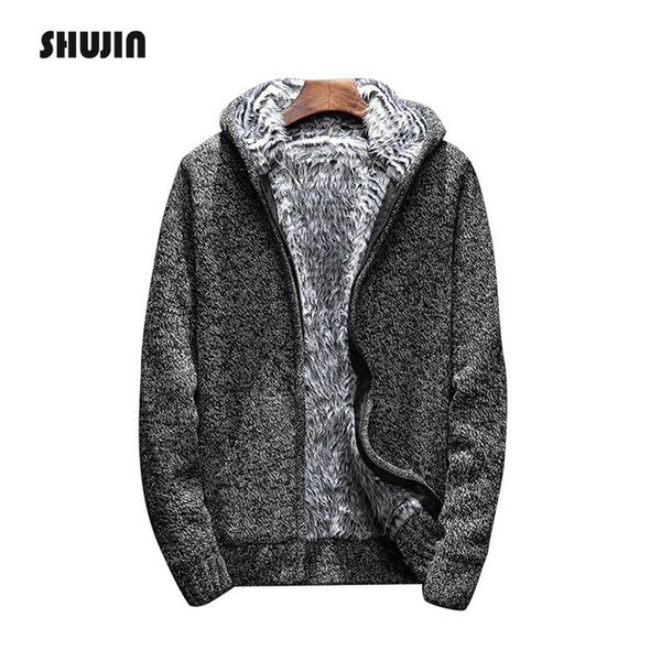 autumn winter long sleeve/hooded knitted thick keep warm sweater fashion men outwear thicker shujin, White;black
autumn winter long sleeve/hooded knitted thick keep warm sweater fashion men outwear thicker shujin, White;black