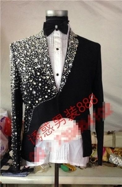 n luxury customs making rhinestone beading sewing black beading magician/stage jacket club/show/red carpeuxedo jacket, White;black
n luxury customs making rhinestone beading sewing black beading magician/stage jacket club/show/red carpeuxedo jacket, White;black
