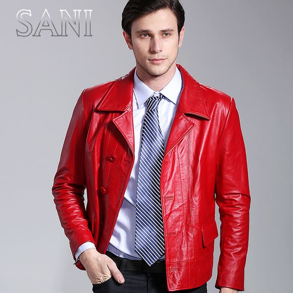 men wine red cow leather clothing lovers design calf skin genuine leather motorcycle clothing male casual male, Black
men wine red cow leather clothing lovers design calf skin genuine leather motorcycle clothing male casual male, Black