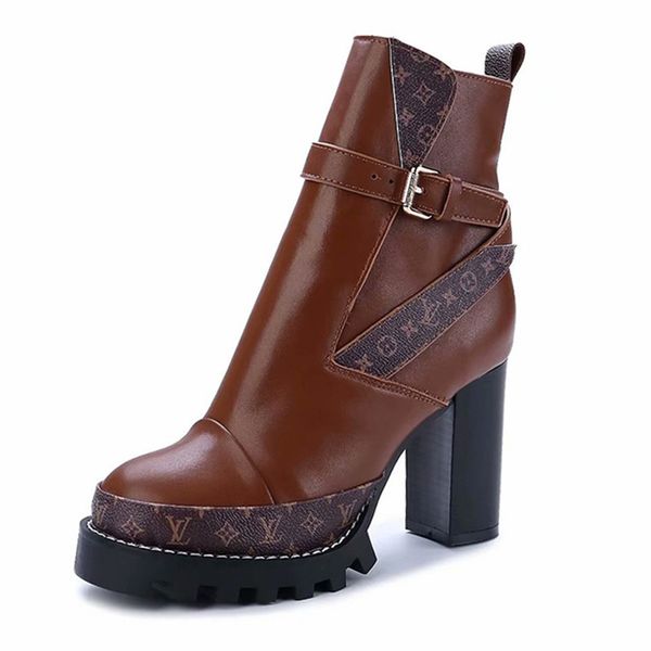 european station autumn and winter super high-heeled platform thick with ankle boots female comfortable round head belt buckle martin boots, Black
european station autumn and winter super high-heeled platform thick with ankle boots female comfortable round head belt buckle martin boots, Black